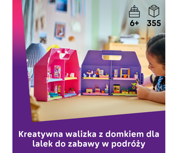 LEGO FRIENDS 42697 Kreatywna walizka z domkiem dla lalek - 1529777 - zdjęcie 4